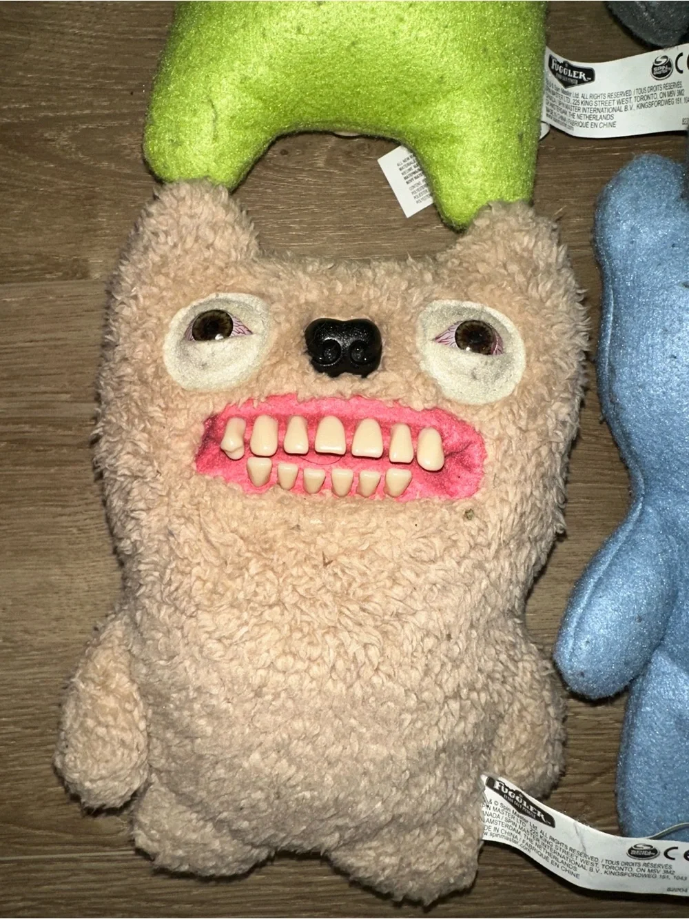 Kids Plush Monster Doll - Assorted Colors (Green, Gray, Beige, Blue) - Picture 2 of 7